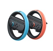 Nintendo Pack de 2 Volantes para Joy-Con 2 - Conexion Magnetica Segura - Mejor Agarre - Inmersion en Juegos de Carreras - No Incluye Mandos - Color Negro con Rojo y Azul