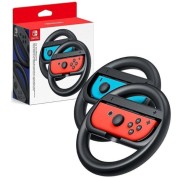 Nintendo Pack de 2 Volantes para Joy-Con - Mejor Agarre - Inmersion en Juegos de Carreras - No Incluye Mandos - Color Rojo y Azul