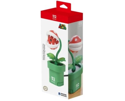 Nintendo Piranha Plant Camara Web para Consola Nintendo Switch 2 - Conexion USB-C - Gran Angular - Lente Ajustable - Obturador de Privacidad - Reconocimiento Facial Automatico - Color Verde