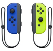 Nintendo Set de 2 Mandos Joy-Con Izquierdo/Derecho para Nintendo Switch - Bluetooth 3.0+HS - Autonomia hasta 20h - Vibracion HD - NFC para Amiibo - Camara Infrarroja - Color Azul y Amarillo Neon