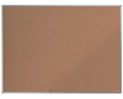 Nobo Essence Tablero de Anuncios de Corcho 1200x900mm - Montaje en Esquinas - Superficie de Corcho - Marco de Aluminio Anodizado - Color Natural