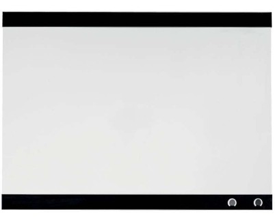 Nobo Pizarra Blanca Magnetica Peque&ntilde;a con Clip para Notas 430x580mm - Dise&ntilde;o sin Marco - Funciones de Gancho - Color Blanco