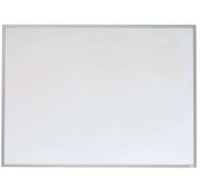 Nobo Pizarra Blanca Magnetica Pequeña con Marco de Aluminio 585x430mm - Borrado en Seco - Almohadillas Adhesivas - Ideal para Oficinas y Espacios Familiares - Incluye Rotuladores, Imanes y Borrador Compacto en Color Surtido - Color Blanco
