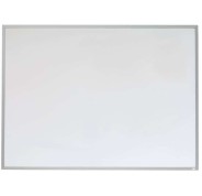 Nobo Pizarra Blanca Magnetica Pequeña con Marco de Aluminio 585x430mm - Borrado en Seco - Almohadillas Adhesivas - Ideal para Oficinas y Espacios Familiares - Incluye Rotuladores, Imanes y Borrador Compacto en Color Surtido - Color Blanco
