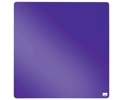 Nobo Tile Mini Pizarra Magnetica 360x360mm - sin Marco - Almohadillas Adhesivas e Imanes - Diseño Creativo y Colorido - Color Violeta