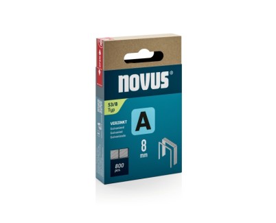 Novus A Tipo 53 Caja de 800 Grapas 53/8 Galvanizadas - Patilla de 6mm
