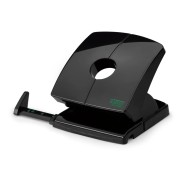Novus B 230 re+new Perforadora de Papel - Perfora hasta 30 Hojas - Fabricada con Plastico Reciclado - Escala de Tope - Vaciado Facil - Punzones 5.5mm - Color Negro