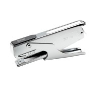 Novus B 38 Grapadora de Tenaza - Hasta 40 Hojas - Para Grapas 24/6-24/8 y 26/6-26/8 - Grapado Temporal y Permanente - Color Cromado