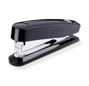 Novus B 7A Grapadora de Sobremesa + Caja de 200 Grapas 24/6 - Grapa hasta 30 Hojas - Grapado Cerrado, Abierto y Clavado - Color Negro