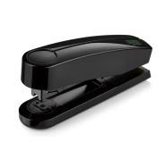 Novus B4 re+new Grapadora de Sobremesa - Fabricada con Plastico Reciclado - Hasta 40 Hojas - Grapado Abierto, Cerrado y Clavado - Incluye 200 Grapas - Color Negro