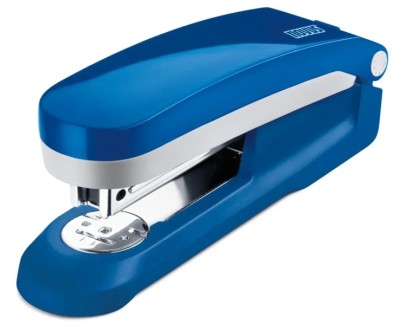 Novus Evolution E 25 Grapadora + Caja de 200 Grapas 24/6 - Hasta 25 Hojas - Grapado Cerrado, Abierto y Clavado - Color Azul