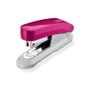 Novus Evolution E15 Fresh Grapadora de Sobremesa - Hasta 15 Hojas - Grapado Cerrado y Clavado - Incluye 200 Grapas Nº10 - Color Rosa/Gris