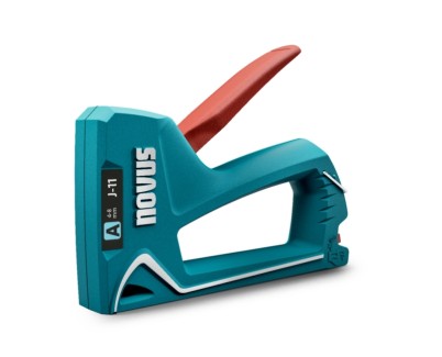 Novus J11 Clavadora/Grapadora - Para Grapas de 4 a 8mm - Carga Inferior con Desbloqueo de Seguridad - Indicador de Cantidad de Grapas Restante