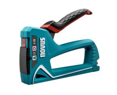 Novus J15 Clavadora/Grapadora - Para Grapas de 4 a 10mm - Cambio de grapa Mediante Mecanismo de Desplazamiento - Bloqueo del Mango - Indicador de Cantidad de Grapas Restante