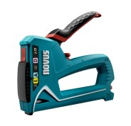 Novus J17 Clavadora/Grapadora - Para Grapas de 6 a 14mm y Clavos de hasta 16mm - Cambio de Grapa Mediante Mecanismo de Desplazamiento - Bloqueo del Mango - Indicador de Cantidad de Grapas Restante