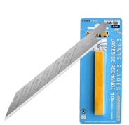 Olfa Pack de 10 Cuchillas para Cuters - Ancho 9mm, Largo 74mm - 8 Segmentos