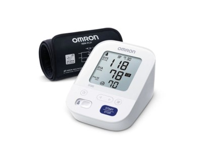Omron M3 Comfort Tensiometro de Brazo - Deteccion Latido Arritmico - Intellisense - Validacion Clinica - Memoria 2 Usuarios y 60 Lecturas - Color Blanco