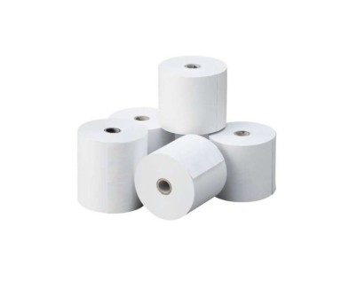 Oqonos Rollo de Papel Termico 80x70x12mm, Libre de BPA, FSC