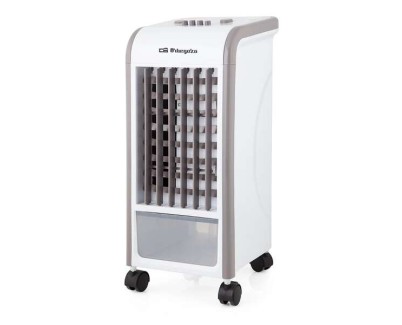 Orbegozo AIR 40 Climatizador Evaporativo 3 en 1 - Potente y Silencioso con 3 Velocidades de Ventilacion y Deposito de 3.5L - Facil Manejo y Ruedas para Traslado