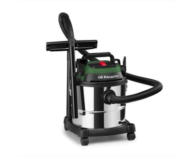 Orbegozo APS 1400 Aspirador Potente y Eficiente - Potencia de 1380W - Doble Filtrado Hepa - Deposito Metalico de 20L - Funcion Soplador - Accesorios Completos - Facil Manejo y Transporte