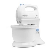 Orbegozo BA 4400 Amasadora Multifuncional - Potente y Versatil - Ideal para Pan Casero - 5 Velocidades y Funcion Turbo - Incluye 2 Mezcladores y 2 Varillas de Acero Inoxidable - BOL Rotatorio de 3.5 L