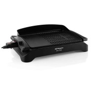 Orbegozo BC 4000 Barbacoa Electrica de Sobremesa - Potente y Versatil para Grandes Reuniones - Doble Zona de Grill y Plancha - Facil Limpieza y Seguridad Garantizada