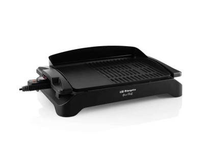 Orbegozo BC 4000 Barbacoa Electrica de Sobremesa - Potente y Versatil para Grandes Reuniones - Doble Zona de Grill y Plancha - Facil Limpieza y Seguridad Garantizada