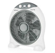 Orbegozo Box Fan BF 1030 Ventilador Portatil Refrescante - Potente Motor de 45W - Temporizador de 2h - Silencioso y Compacto