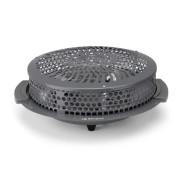 Orbegozo BR 92 Brasero Electrico - Potencia 900W - Rejilla de Seguridad - Asas de Tacto Frio - 2 Niveles de Calor - 40x15x39cm - Color gris oscuro