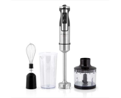 Orbegozo BT 2760 Batidora de Mano Multifuncional - Potente Motor DC de 1000W - Selector de Velocidad con Funcion Turbo - Accesorios Incluidos - Practico y Silencioso