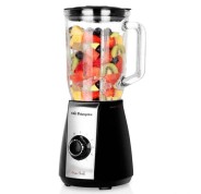 Orbegozo BV 6575 Batidora de Vaso Acero Inoxidable - Potente Motor 600W - Jarra de Cristal 15L - Cuchillas de Titanio - 5 Velocidades + Pulse - Seguridad en su Uso