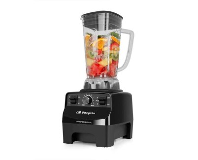 Orbegozo BV 9650 Batidora de Vaso Profesional - Motor 1500W - Vaso Tritan 2L - 8 Cuchillas Acero Inoxidable - Funcion Turbo - Seguridad y Practicidad - Facil Limpieza