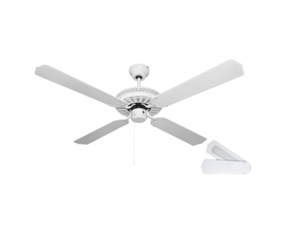 Orbegozo CF 07132 B Ventilador de Techo - 3 Velocidades 4 Aspas Reversibles - 60W - Diametro 132cm - Color Blanco