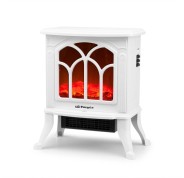 Orbegozo CM 9021 Chimenea Electrica - Potencia 1500W - Termostato Regulable - Efecto Fuego Real - Calefactor Ceramico - 40.5x45x24cm - Color blanco