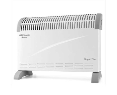 Orbegozo Convector CVT 3300 B - Potente Calefaccion Homogenea y Rapida Interruptores Luminosos - Termostato Regulable - Proteccion contra Sobrecalentamiento Ideal para Espacios Peque&ntilde;os