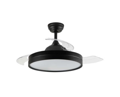 Orbegozo CP 137105 Ventilador de Techo Elegance Eficiente y Silencioso - Aspas Retractiles - Motor DC - Luz LED - Mando a Distancia - Ventilacion Reversible - Temporizador Programable
