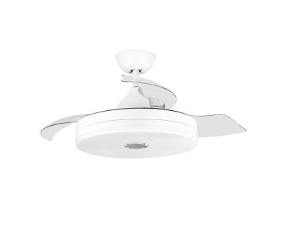 Orbegozo CPB 123105 Ventilador de Techo con Altavoz Bluetooth - Potente y Silencioso - Luz LED - Funcion Reversible - Mando a Distancia - Estilo Moderno