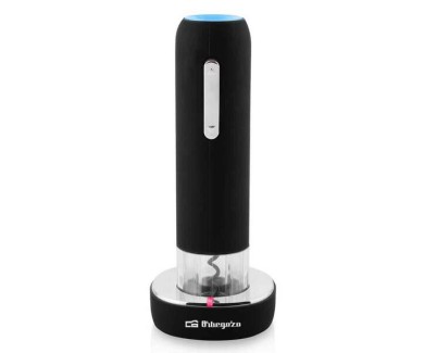 Orbegozo CU 4100 Sacacorchos Electrico Recargable - Extraccion Rapida y Sencilla del Corcho - Dise&ntilde;o Elegante y Ergonomico - Recarga en 4 Horas para hasta 50 Botellas