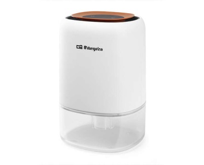 Orbegozo DH 305 Deshumidificador Compacto - Deshumidificacion 300ml/Dia - Funcionamiento Silencioso - Luz LED Decorativa - Respetuoso con el Medio Ambiente - Ideal para Espacios Pequeños