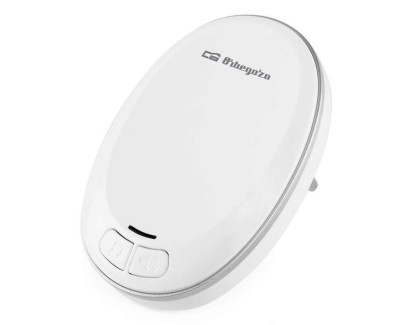 Orbegozo DOB 3000 Timbre Inalambrico Inteligente - Facil Instalacion sin Herramientas - 36 Melodias y 4 Niveles de Volumen - Alcance de 30 Metros - Luz LED Avisadora
