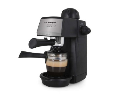 Orbegozo EXP 4600 Cafetera a Presion - Innovacion en tu Cocina para Disfrutar de un Cafe Delicioso y Rapido - Presion de 5 Bares - Bandeja de Goteo Extraible - Vaporizador para Capuccino
