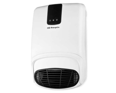 Orbegozo FB 2200 Calefactor de Pared con Accesorio para Toallas - Especial Baño (IP-23) - Mando a Distancia - 2 Niveles de Calor - Programable - Seguridad contra Sobrecalentamiento