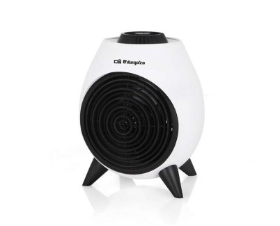 Orbegozo FH 5037 Calefactor Portatil - Potente y Seguro Calefactor con 2 Niveles de Potencia - Funcion Ventilador y Termostato Regulable