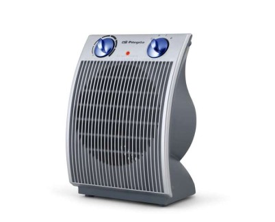 Orbegozo FH 6031 Calefactor Compacto - Calor Instantaneo y Termostato Regulable - Ideal para un Hogar Calido y Confortable - Selector Rotativo de 3 Posiciones - Proteccion contra Sobrecalentamiento