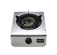 Orbegozo FO 1700 Hornillo a Gas Practico y Eficiente - Encendido Piezoelectrico - Quemador de Triple Corona - Cuerpo de Acero Inoxidable - Uso con Gas Butano o Propano