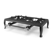 Orbegozo FO 6200 Hornillo a Gas Portatil - Potente y Resistente para Uso Exterior - Parrilla de Hierro Fundido - Seguro y Practico - 7kW de Potencia