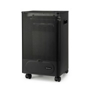 Orbegozo HBF 50 Estufa a Gas Compacta de Llama Azul - Potencia Calorifica de 2000W - Triple Sistema de Seguridad - Clase Energetica B - Ruedas y Asas de Transporte - Gas Butano/Propano - 35x60x32cm - Color negro