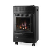 Orbegozo HBF 95 N Estufa de Llama Azul - Potencia Calorifica de 3500W - Triple Sistema de Seguridad - Clase Energetica a - Ruedas y Asas de Transporte - Gas Butano/Propano - 40x70x34cm - Color negro