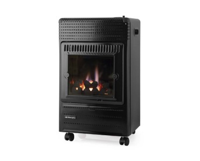 Orbegozo HBF 95 N Estufa de Llama Azul - Potencia Calorifica de 3500W - Triple Sistema de Seguridad - Clase Energetica a - Ruedas y Asas de Transporte - Gas Butano/Propano - 40x70x34cm - Color negro