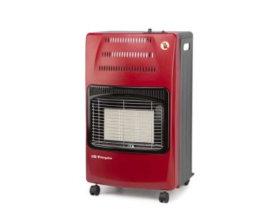 Orbegozo HCE 62 Estufa Plegable - Potente y Segura para Calentar Grandes Espacios de Forma Homogenea - Triple Sistema de Seguridad - Facil de Transportar y Usar - Funciona con Gas Butano y Propano